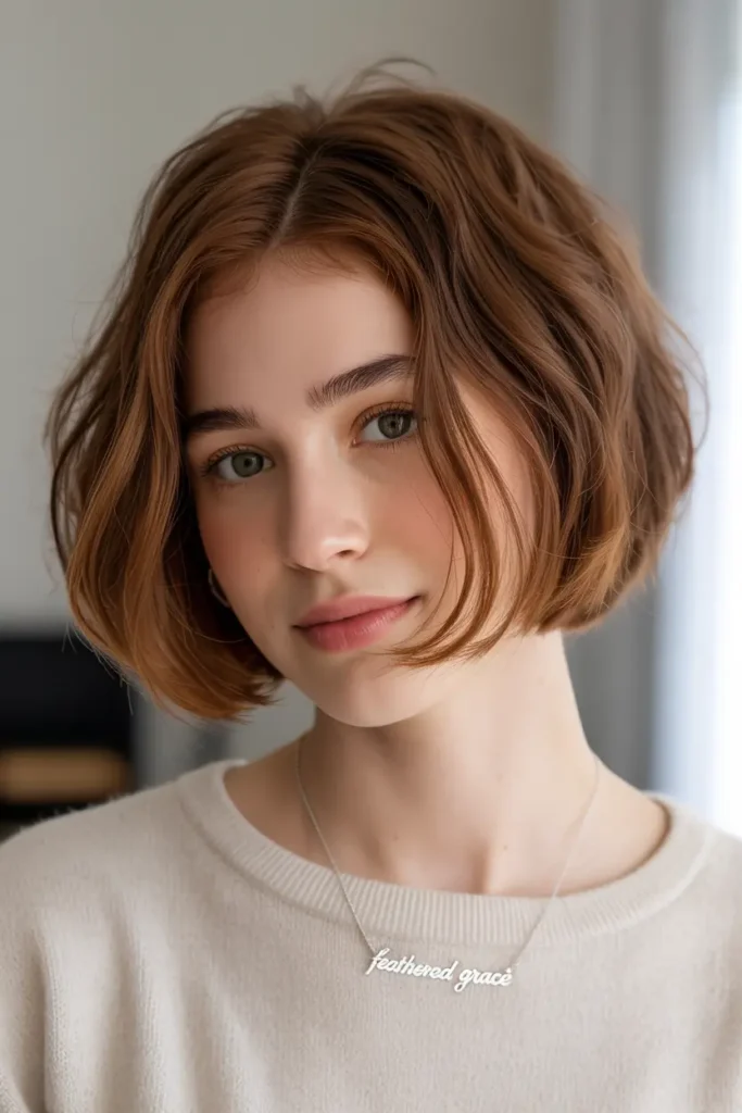 30 Feathered Bob Hairstyles That Are Totally Trending 27 27. Rounded Feathered Bob