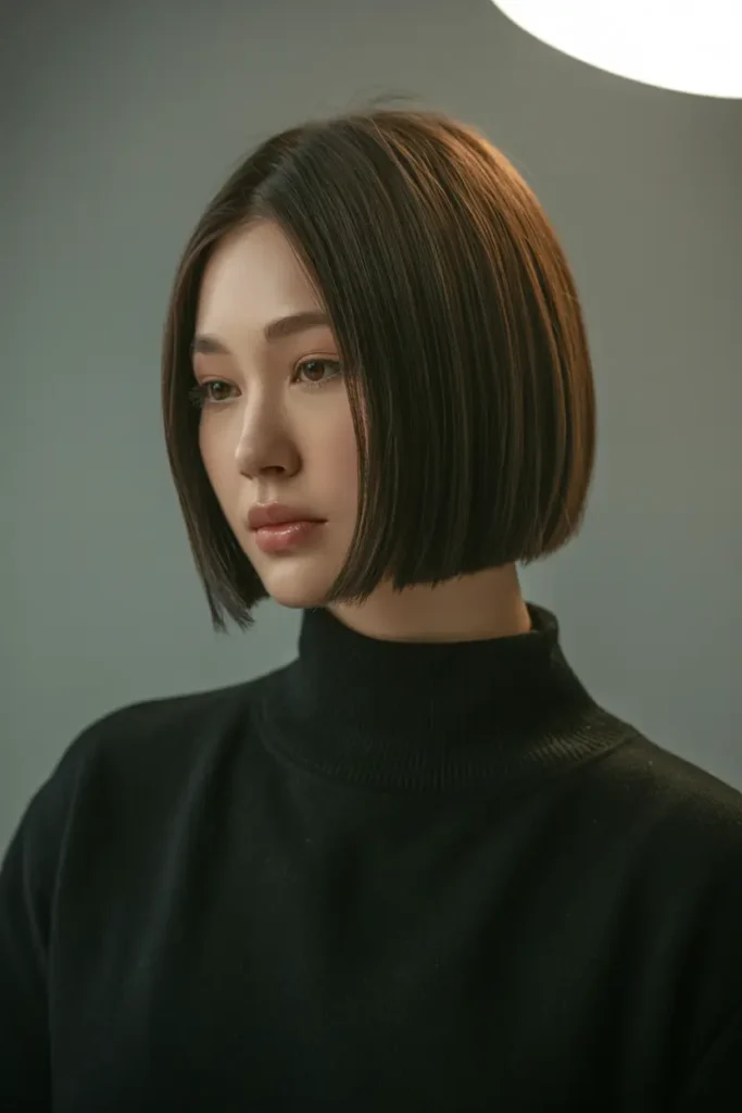 28. Korean Sleek Bob with Slim Effect