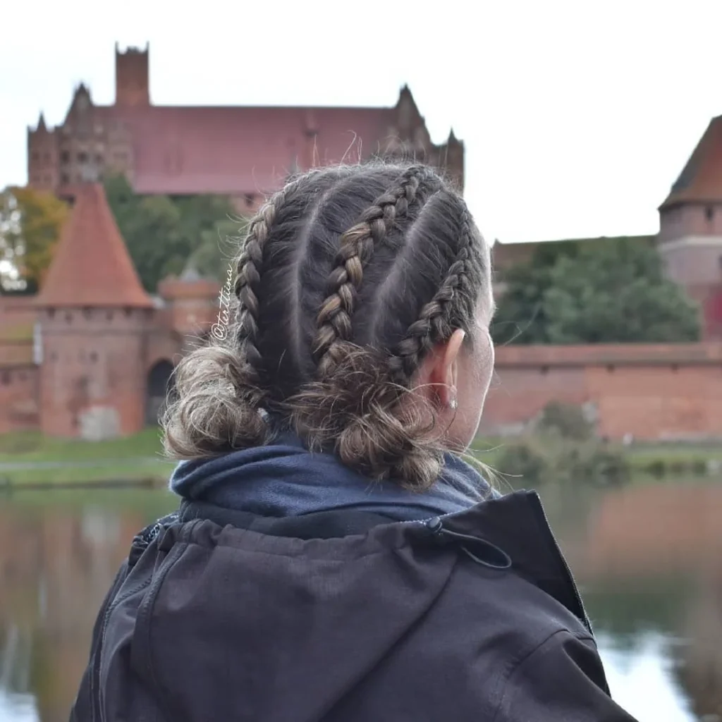 Messy Dutch Braid Pigtails
