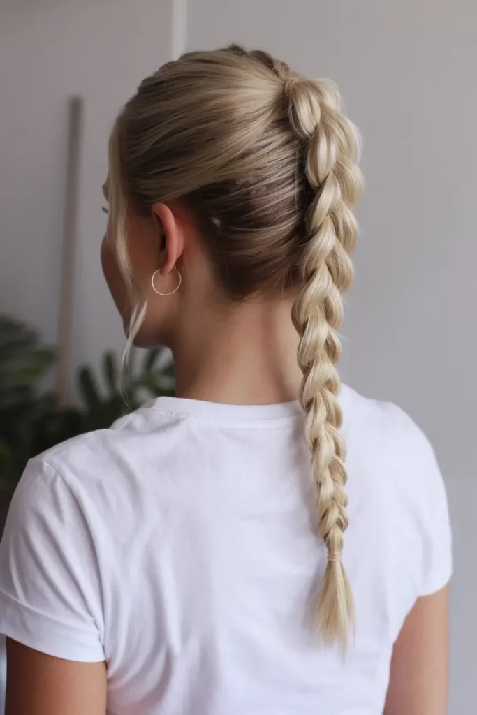 30 Trendy Hairstyles for Summer to Beat the Heat in Style 3 3. Braided Ponytail