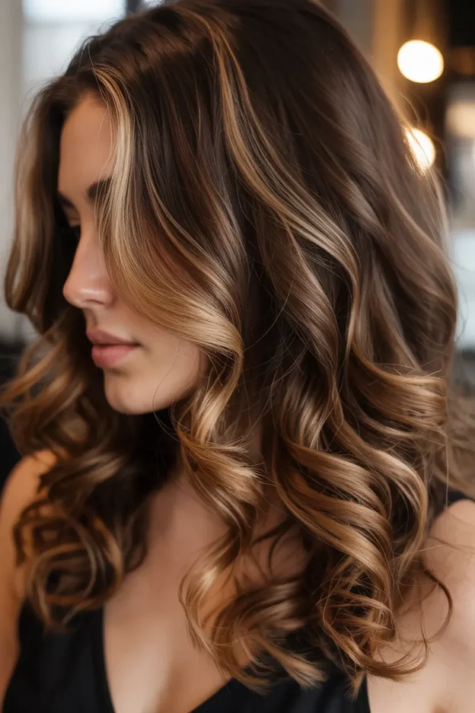 3. Caramel Blonde Highlights