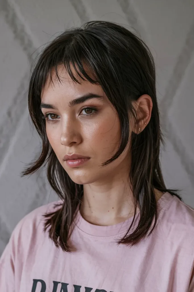 3. Choppy Modern Mullet