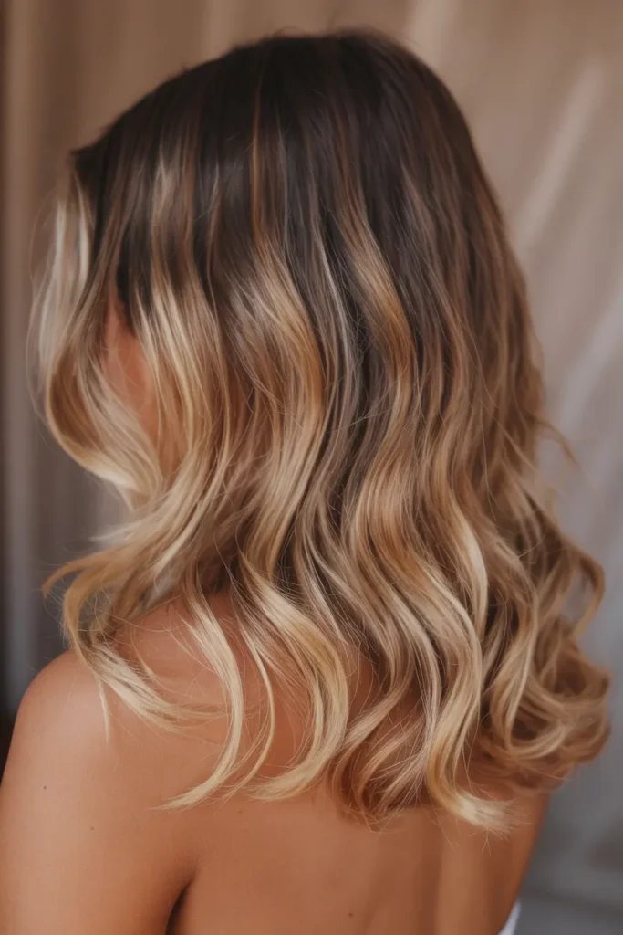 3. Dark Roots Balayage Blonde