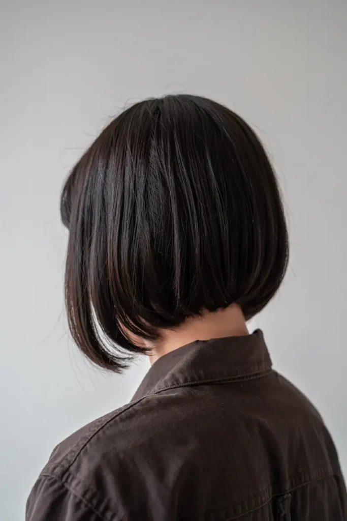 3. Glossy Blunt Bob Wig
