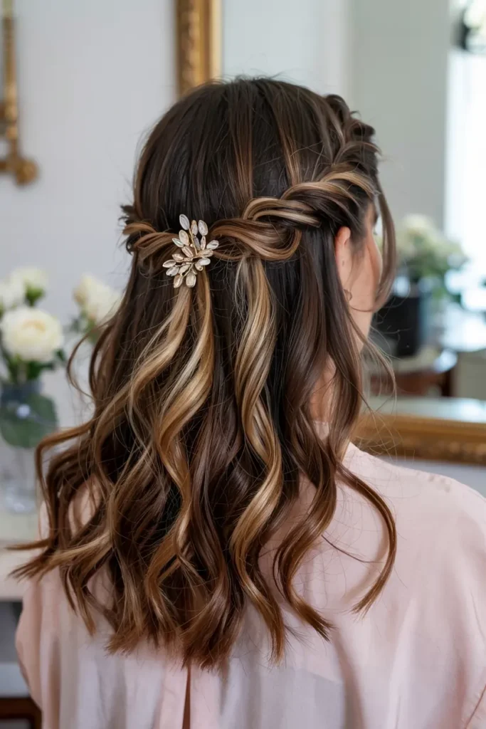 3. Half Up Sakura Clip Style 1