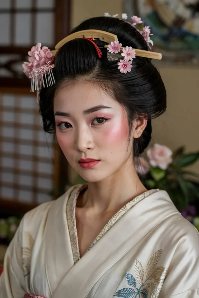 3. Japanese Geisha Updo