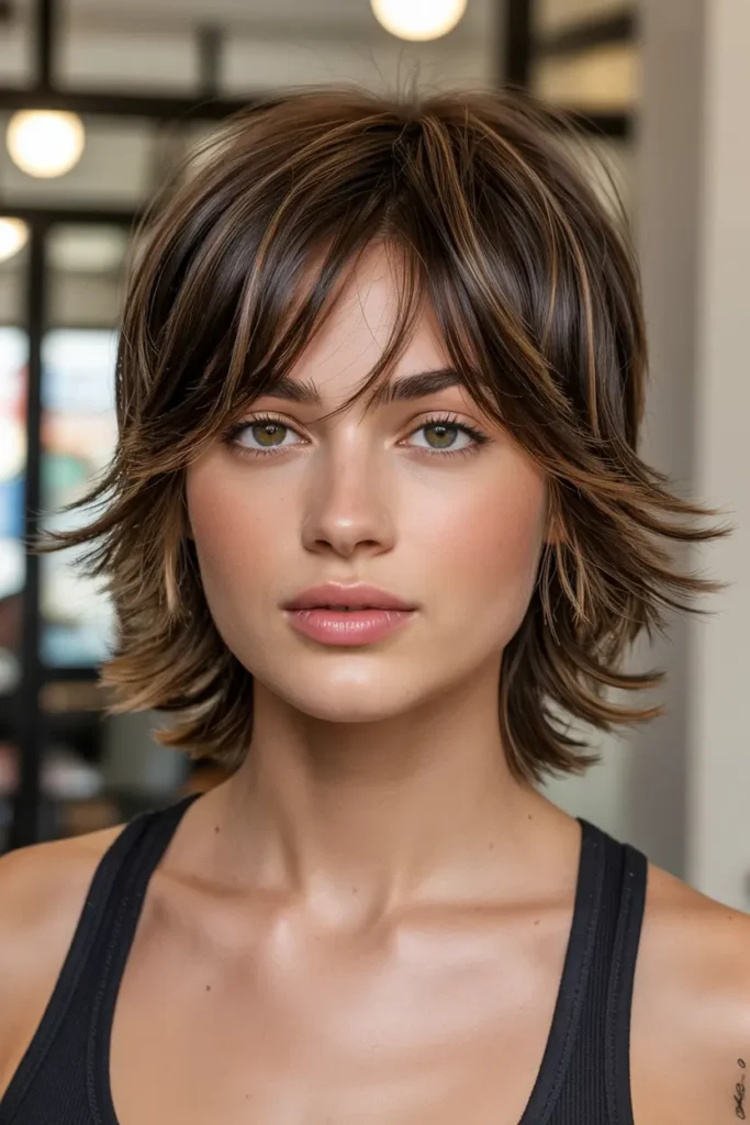 30 Layered Haircuts for More Volume and Style 3 3. Medium Layered Shag