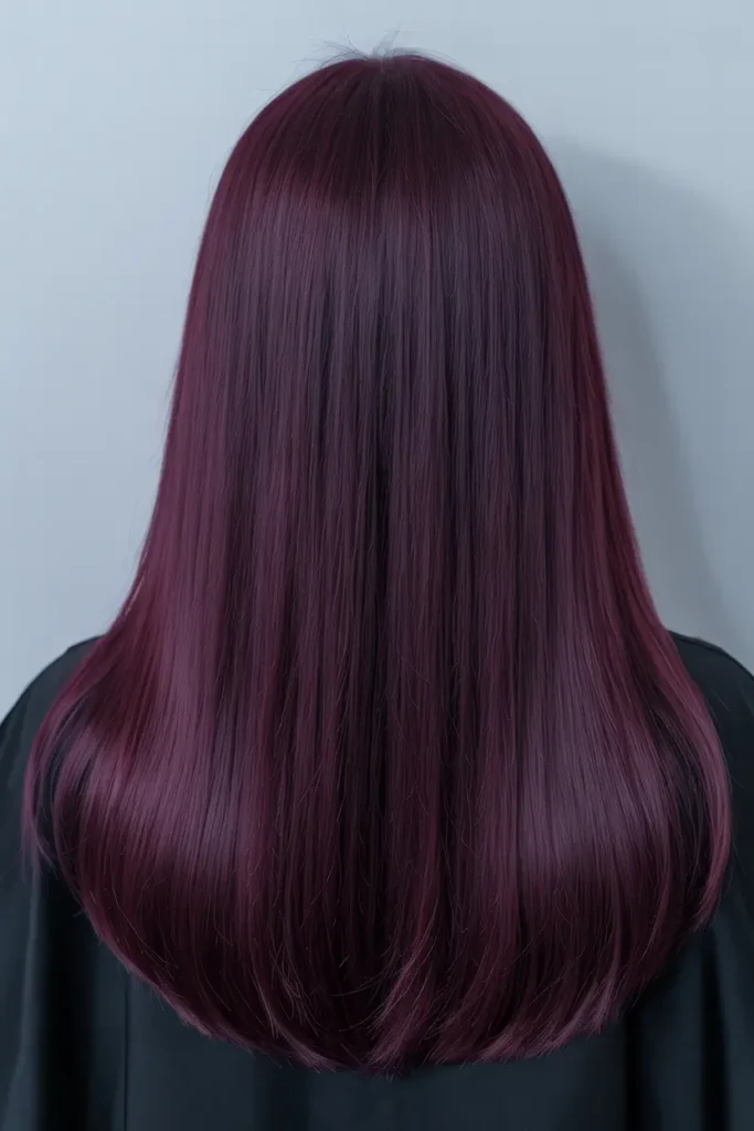 Dark Purple Hair Ideas for Brunettes & Light Hair 3 3. Plum Purple Shade