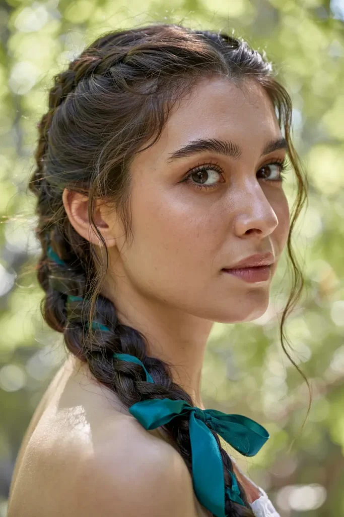 3. Ribbon Laced Braid