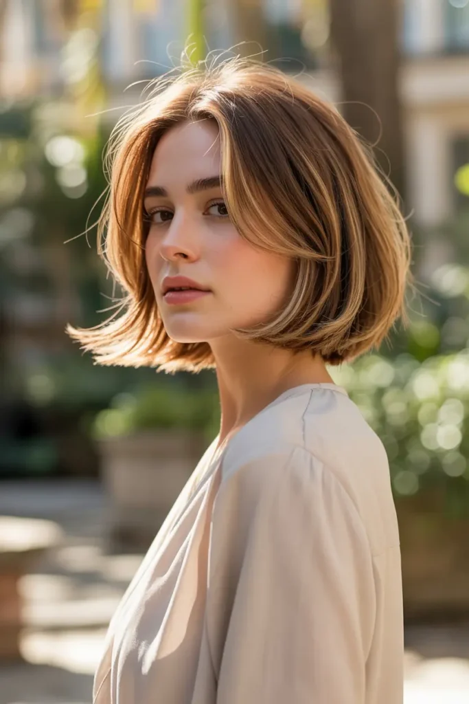 30 Feathered Bob Hairstyles That Are Totally Trending 30 30. Elegant Feathered Bob with Lifted Crown