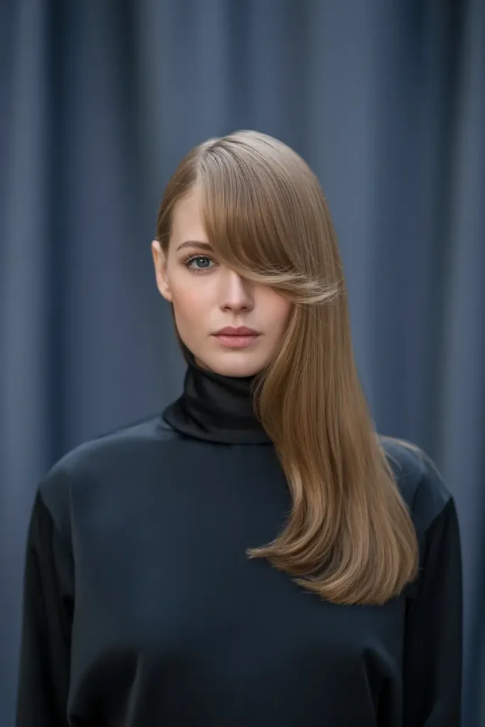 How I Nailed the Perfect 40 Side Part Hairstyles 16 33. Side Part with Peek a Boo Bangs