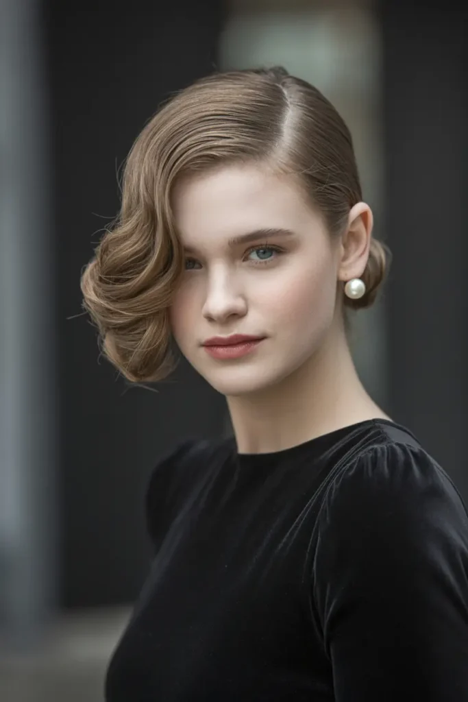 How I Nailed the Perfect 40 Side Part Hairstyles 19 36. Side Part with Romantic Rolled Sides