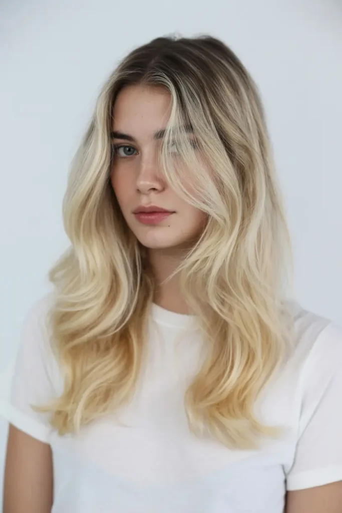 4. Dark Roots Ash Blonde