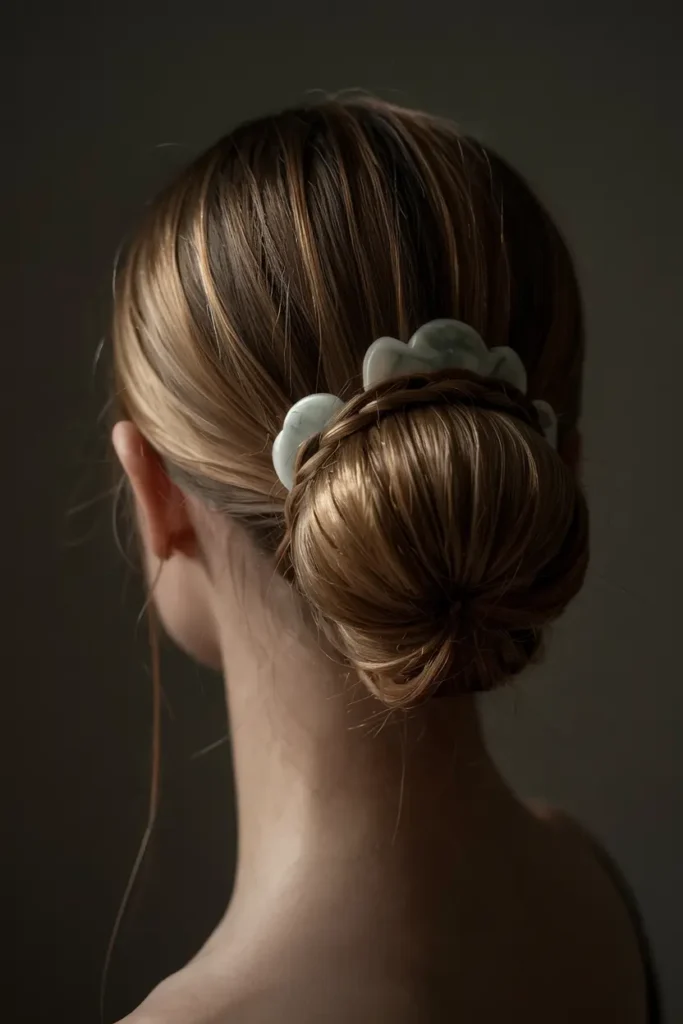 4. Polished Low Lotus Bun