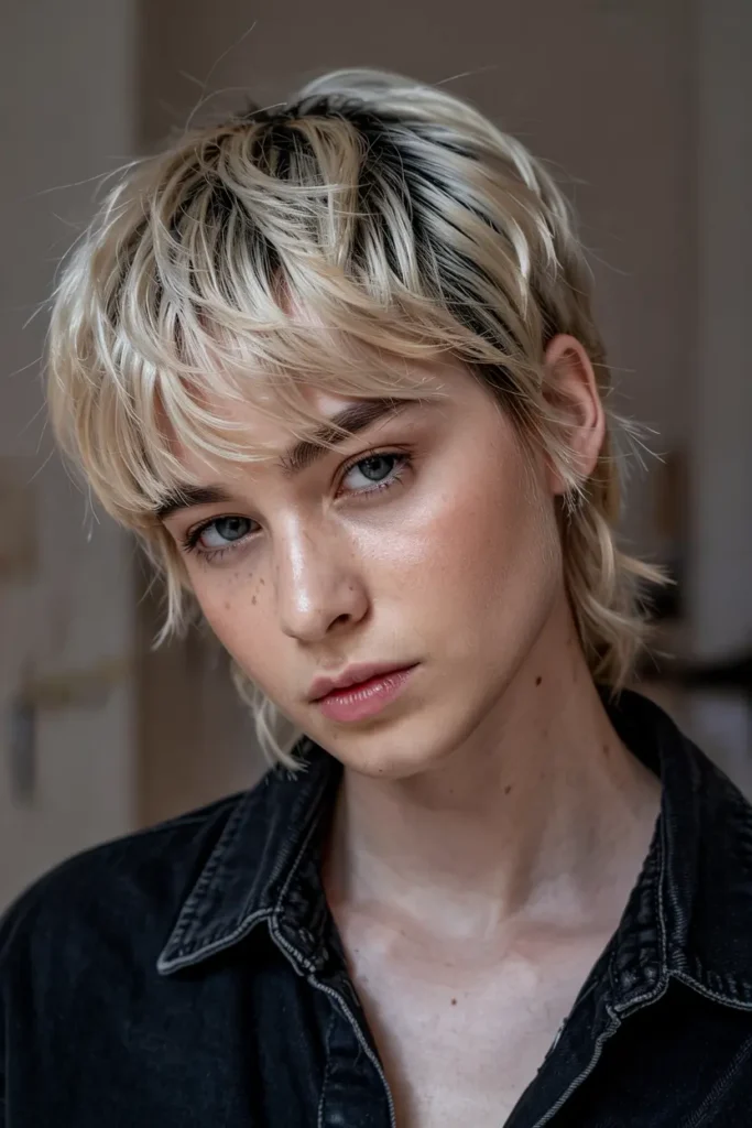 4. Short Blonde Wolf Cut