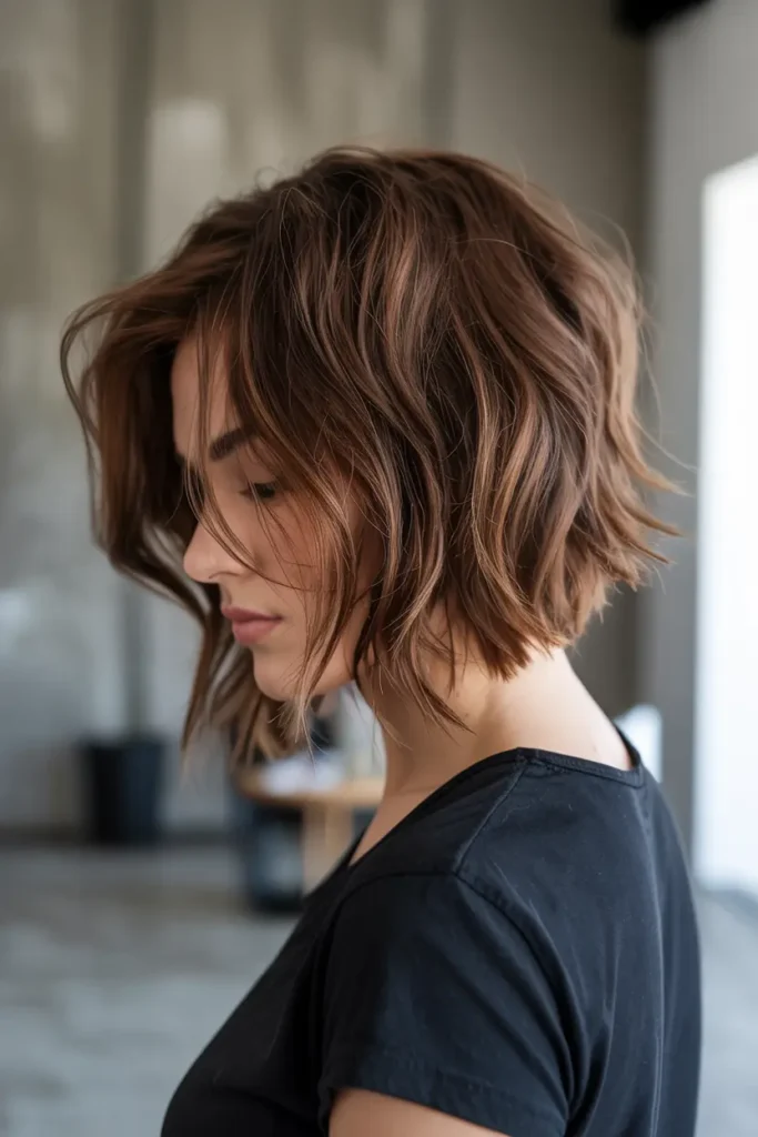 Messy Bob Hairstyles That Look Good on Everyone 4 4. Tousled Side Part Bob