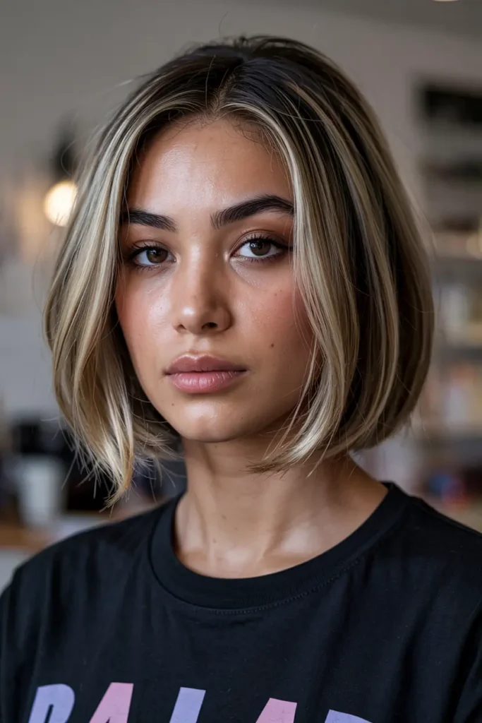 The Lazy Girl’s Guide to Easy Bob Hairstyles 44 44. Bob with Feather Touch