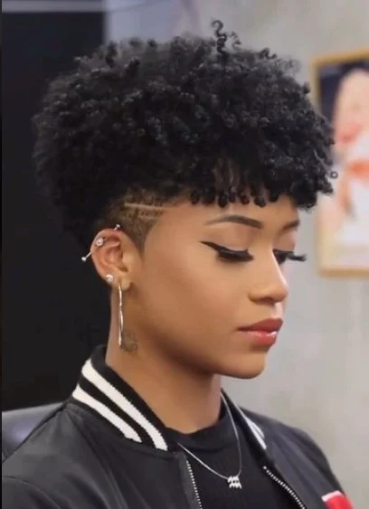 Curly Tapered Cut