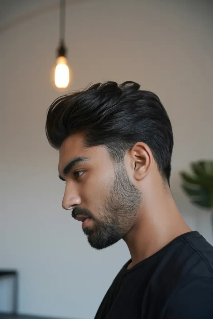 5. Brushed Up Crop with Sculpted Beard