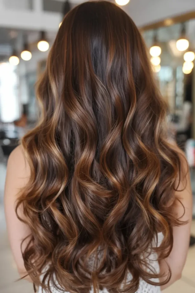 5. Dark Chocolate with Caramel Highlights