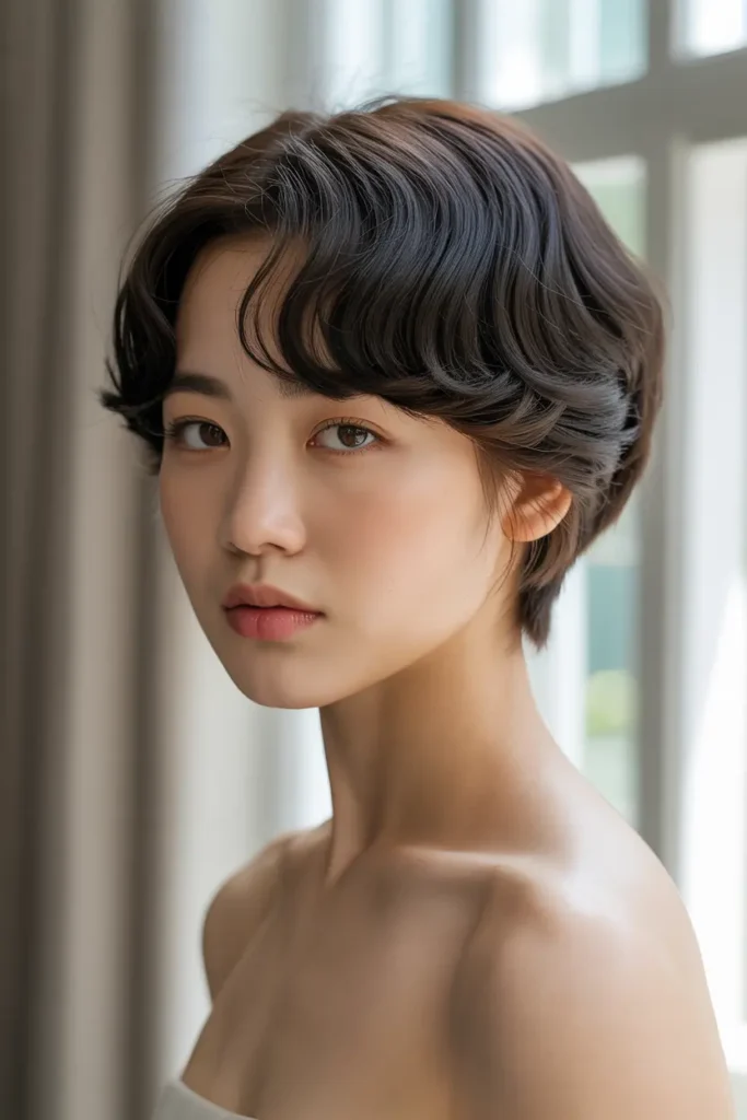 5. Korean Tucked In Short Bob