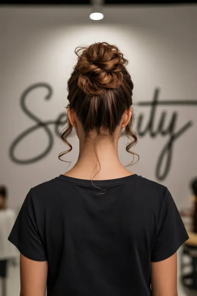 5. Loose Tendril Messy Bun