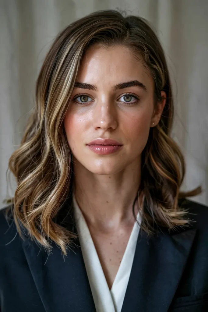 5. Side Parted Soft Waves