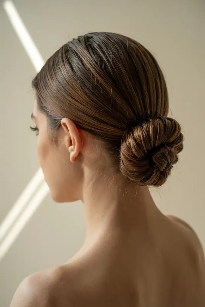 5. Slicked Back Updo