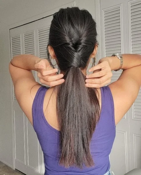 Low Twisted Ponytail