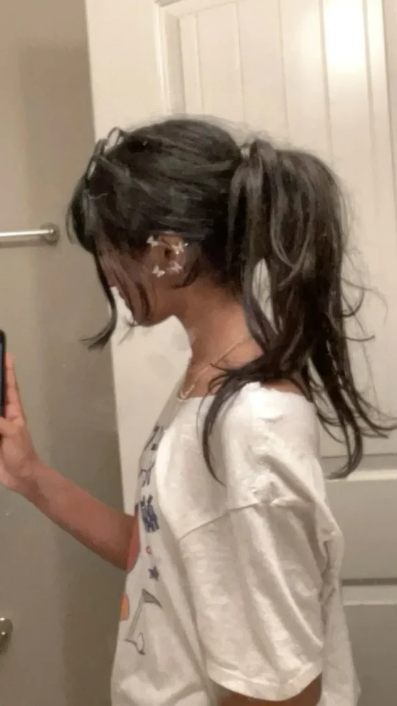 Voluminous Wolf Mullet Ponytail