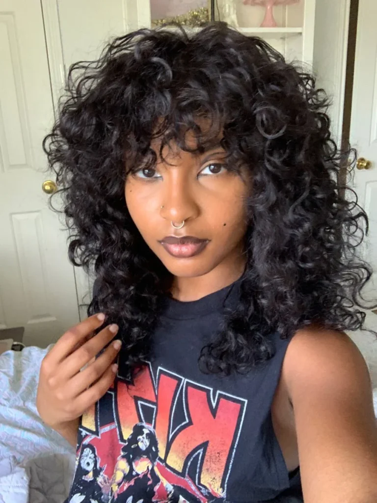 Curly Shag Cut
