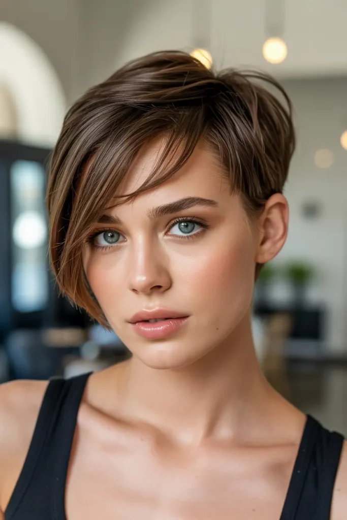 20 Pixie Cuts for All Face Shapes, Find Your Style 6 6. Asymmetrical Pixie