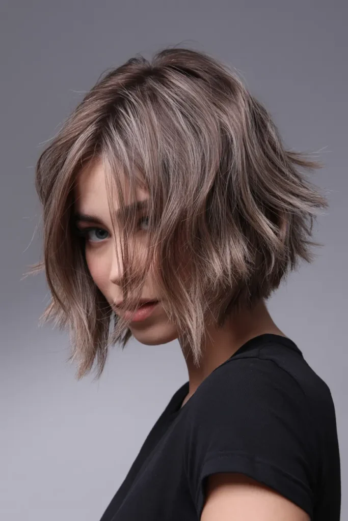 Messy Bob Hairstyles That Look Good on Everyone 6 6. Choppy Messy Bob
