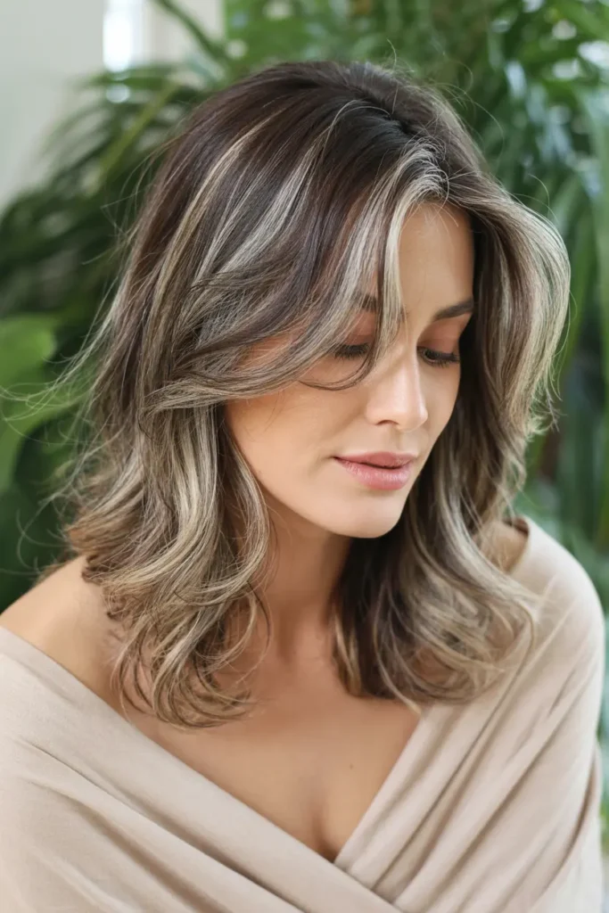 6. Dark Blonde with Lowlights