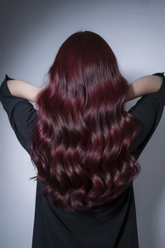 6. Dark Burgundy with Violet Tint