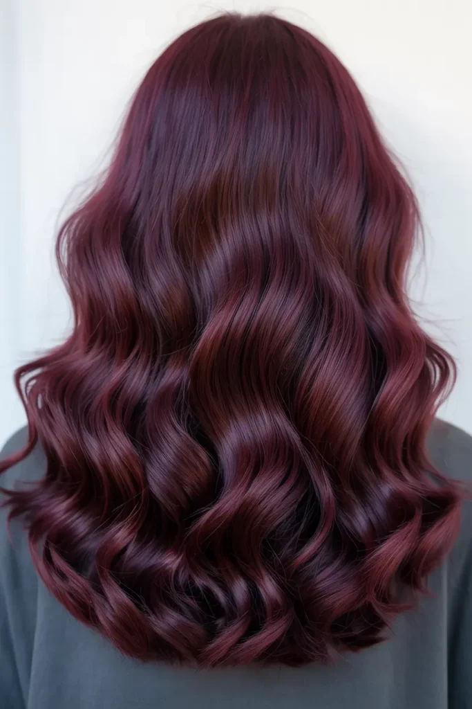 6. Dark Cherry with Violet Tint