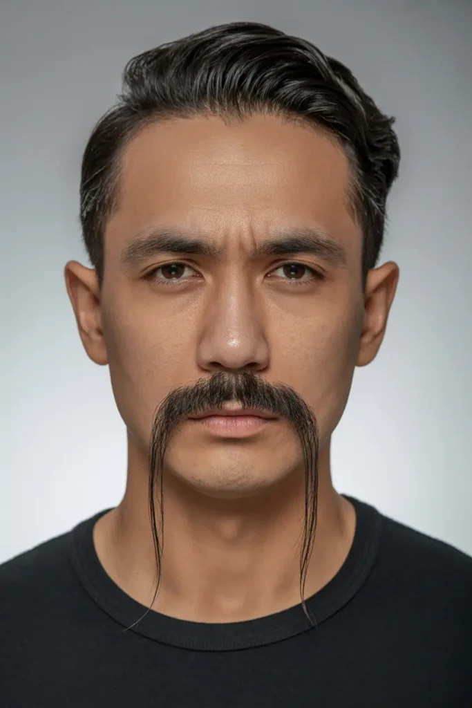 6. Fu Manchu Mustache
