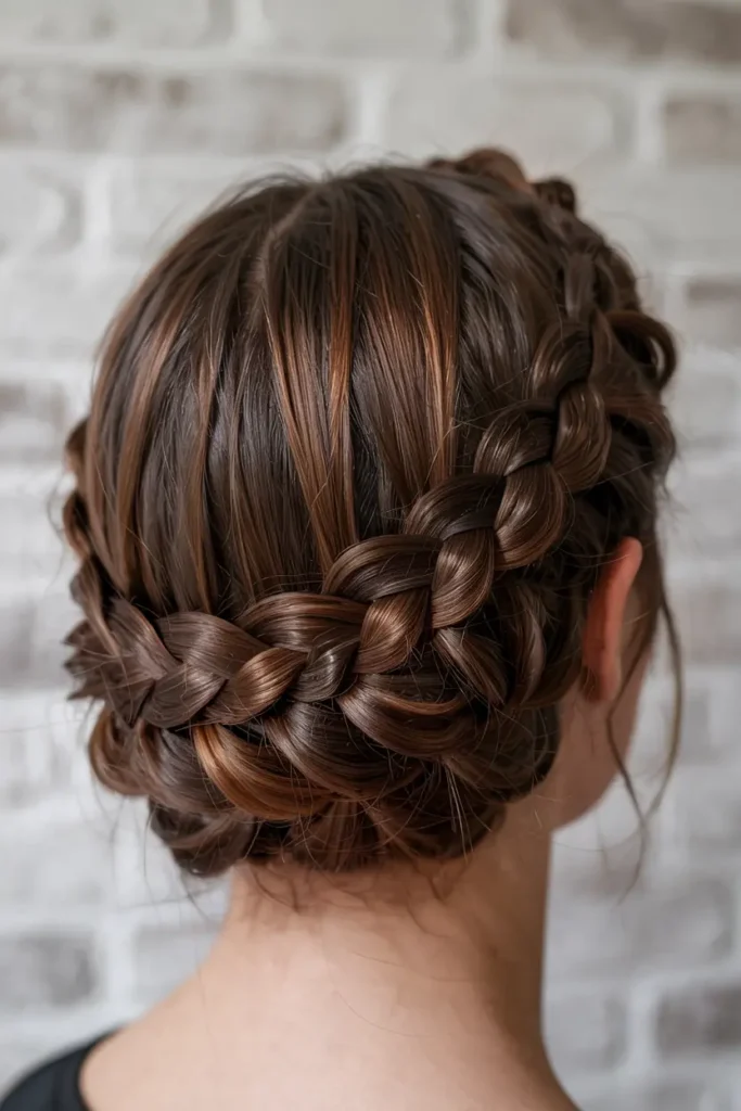 6. Long Twisted Updo