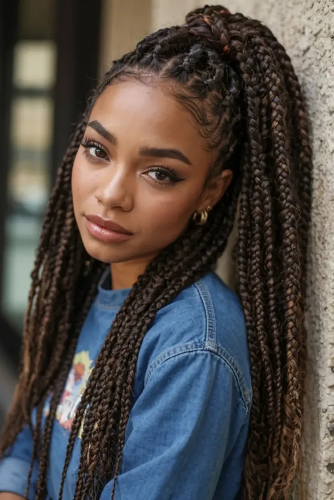 6. Marley Twists Half Up