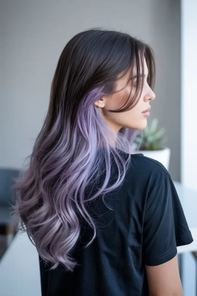 6. Pastel Purple Highlights