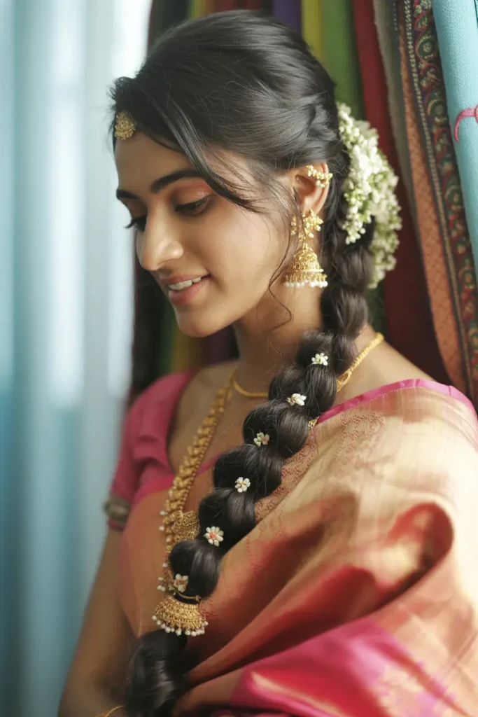 6. Side Swept Braided Style