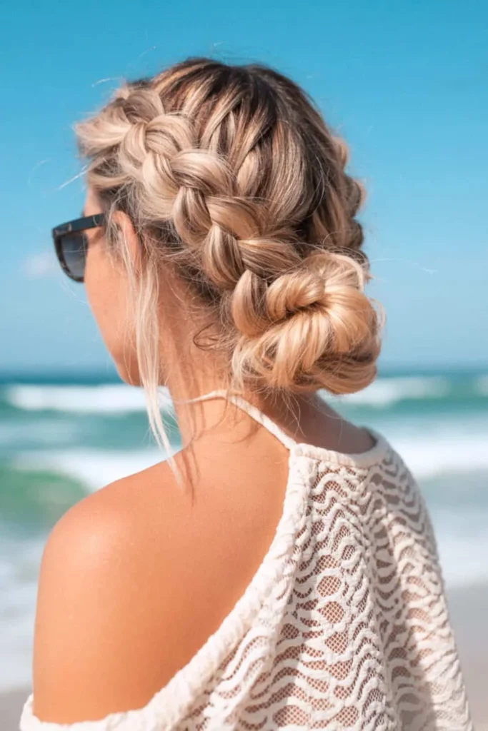 Low Braided Bun