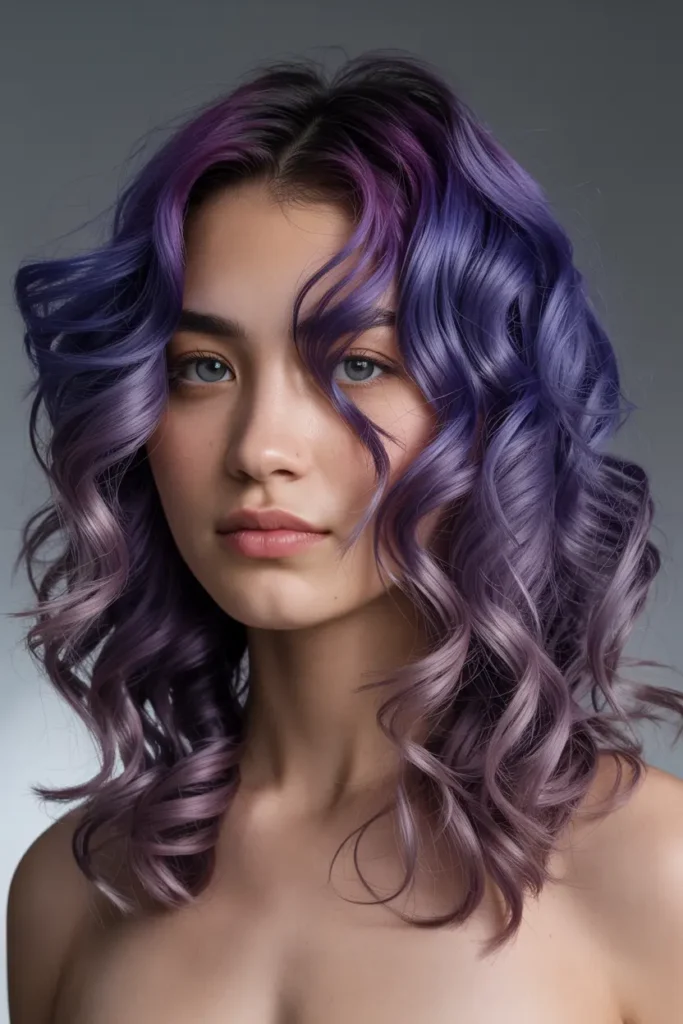 7. Deep Purple Ombre Blend