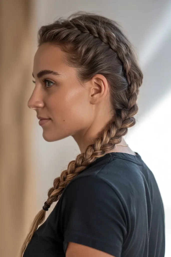 7. Messy Side Braid