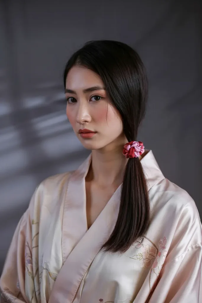 7. Smooth Obi Wrapped Ponytail 1