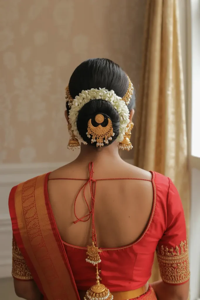 7. Temple Jewelry Bun