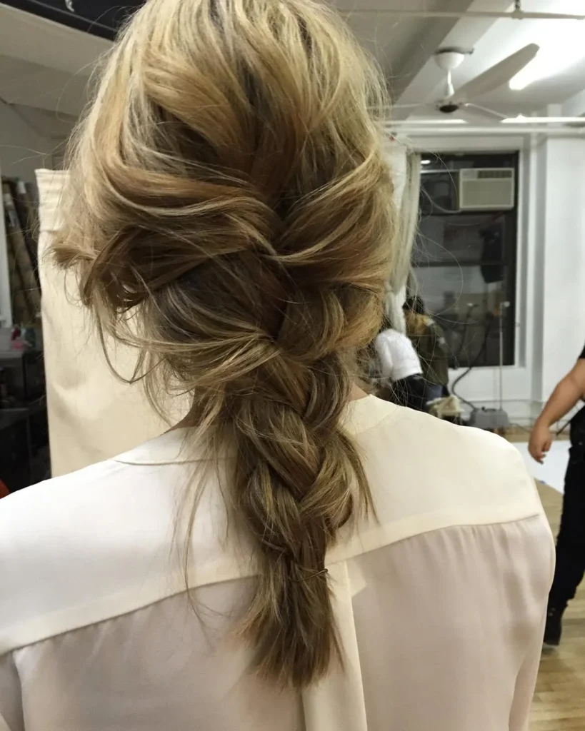 Messy Braid with Loose Strands