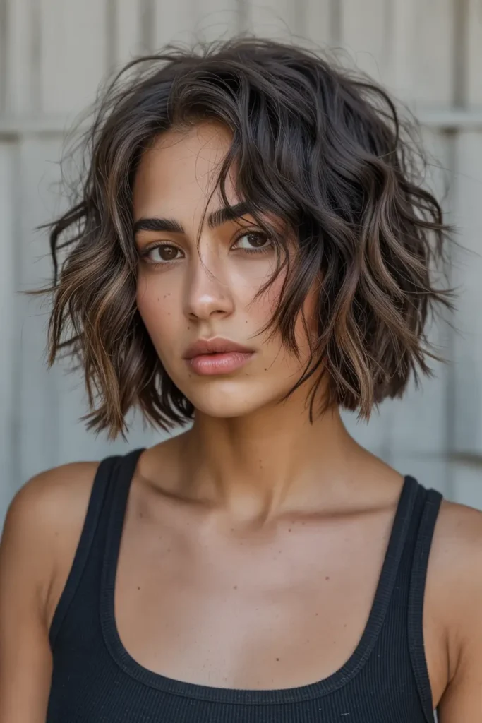30 Feathered Bob Hairstyles That Are Totally Trending 8 8. Choppy Feathered Bob