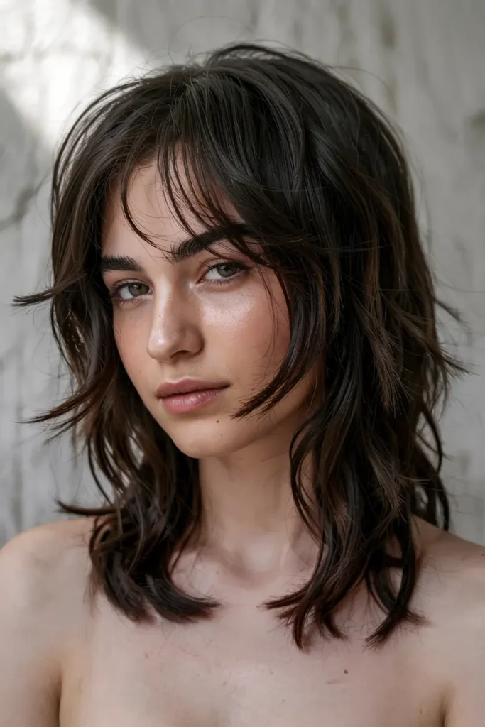 8. Choppy Wolf Cut with Fringe