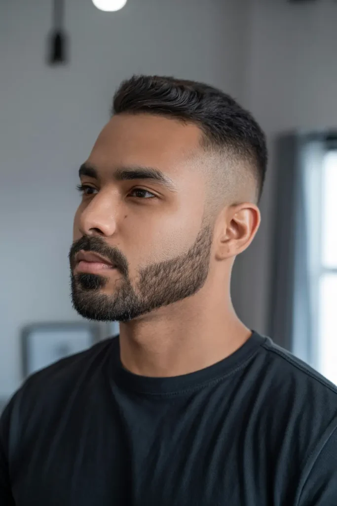 8. Clean Shaven Neck Beard
